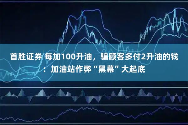 首胜证券 每加100升油，骗顾客多付2升油的钱：加油站作弊“黑幕”大起底
